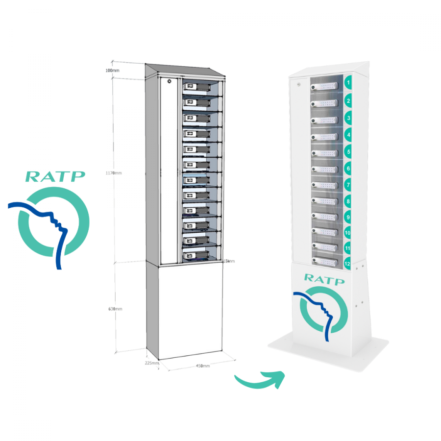 Des colonnes de recharge pour les nouveaux outils digitaux des contrleurs RATP 